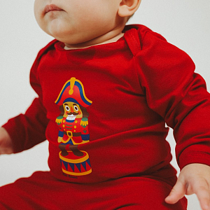 Набор боди Rita Romani "Jingle toys", 2 шт, красный